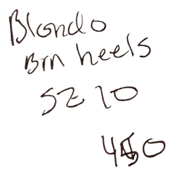 Blondo Brown Patent Leather Josie Waterproof Heeled Chunky Mule Loafers Size 10 - Picture 8 of 9